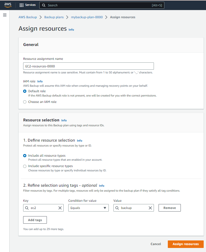 Assign Resources